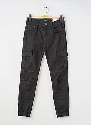 Pantalon cargo tissage popeline taille normale noir ONLY femme