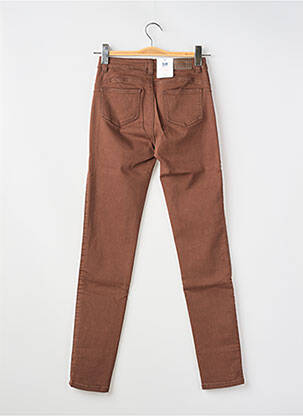 Jeans coupe slim marron C'EST BEAU LA VIE femme