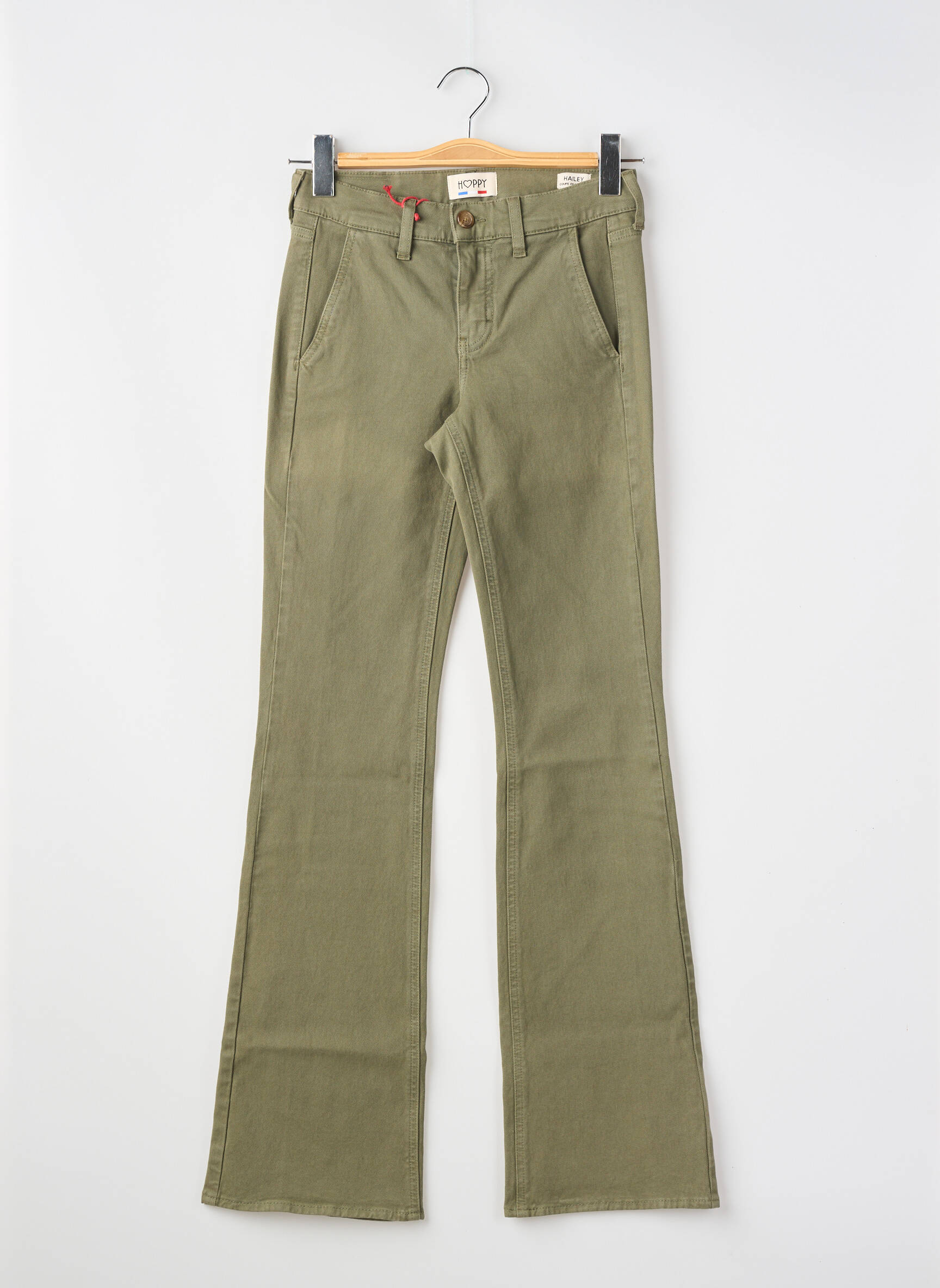 Jean coupe flare taille normale taille normale vert HOPPY femme