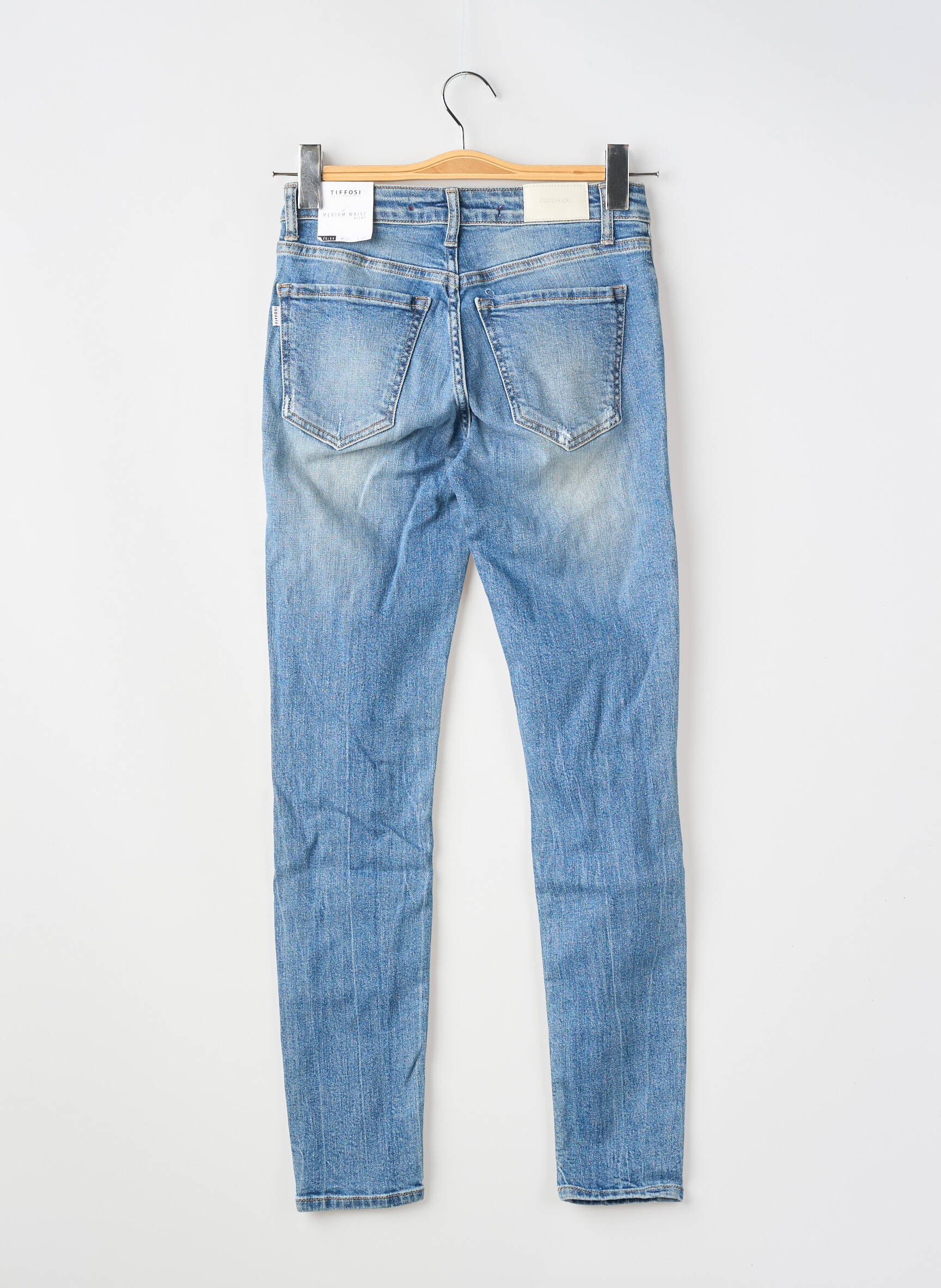 Jeans coupe slim taille normale taille normale bleu TIFFOSI femme