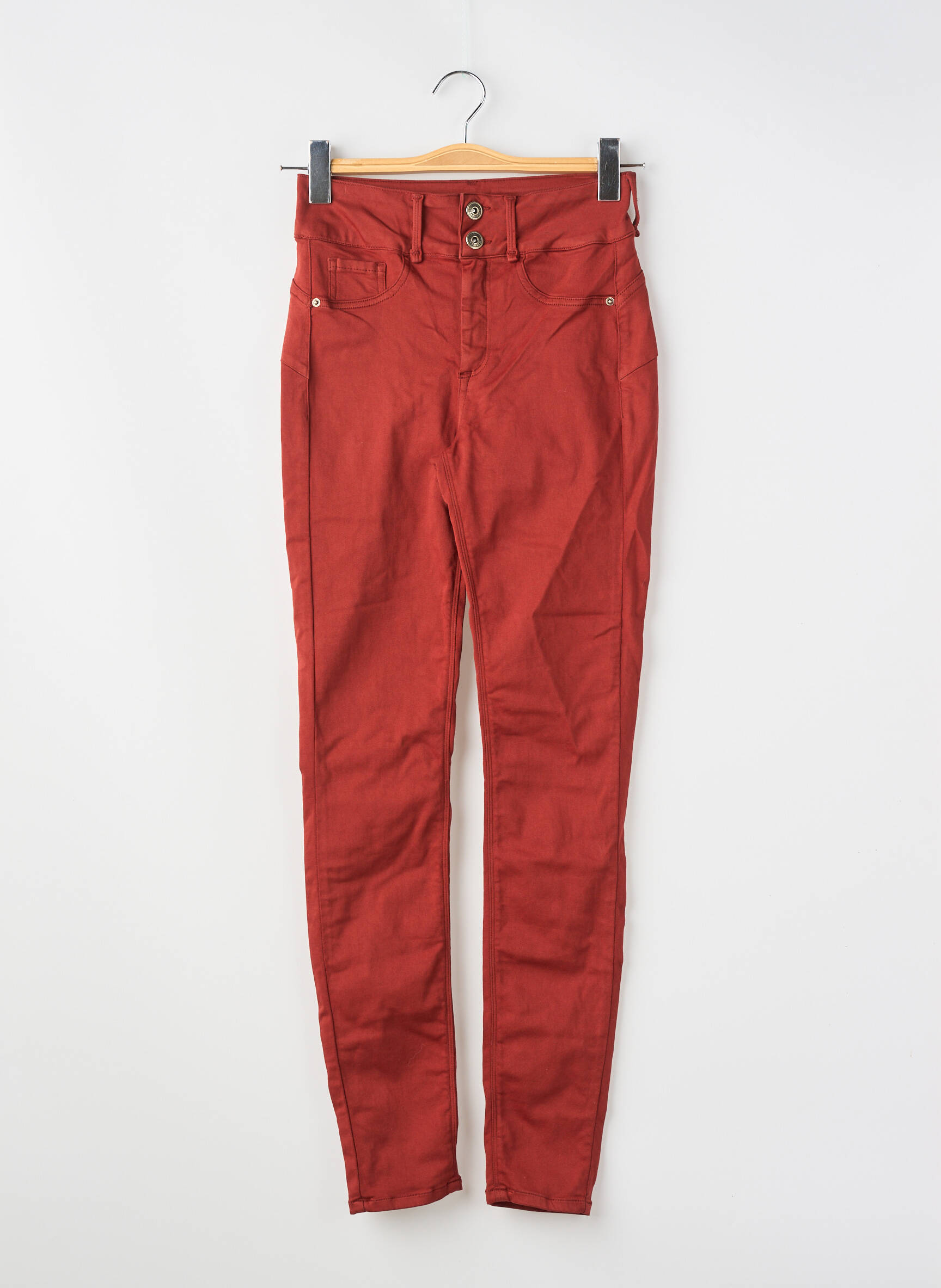 Pantalon slim tissage popeline taille normale orange ONE SIZE FILTS ALL femme