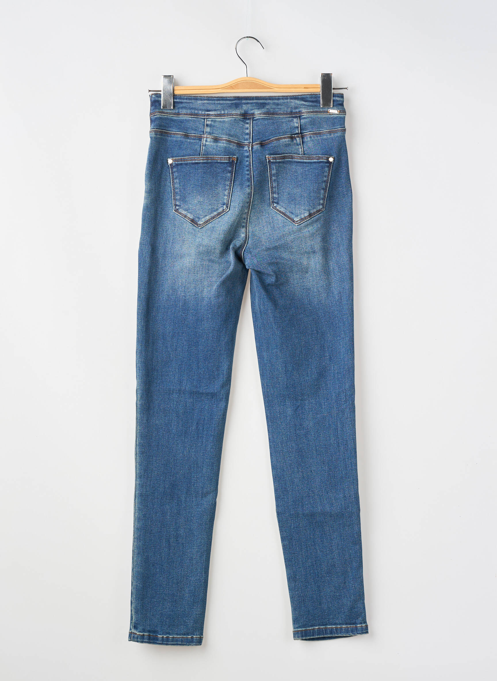 Jeans skinny taille normale taille normale bleu MORGAN femme