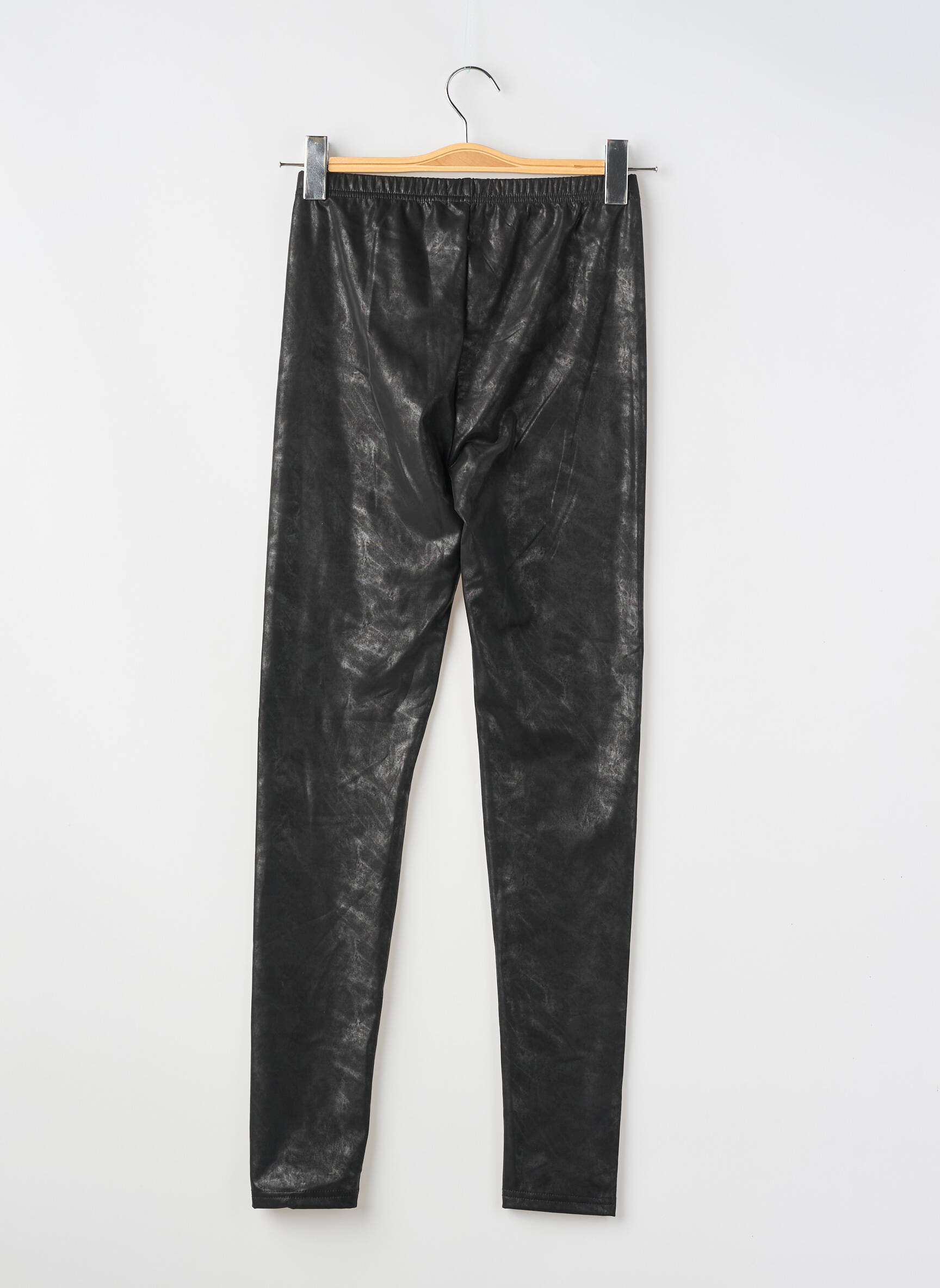 Legging tissage simili-cuir taille normale noir MOLLY BRACKEN femme