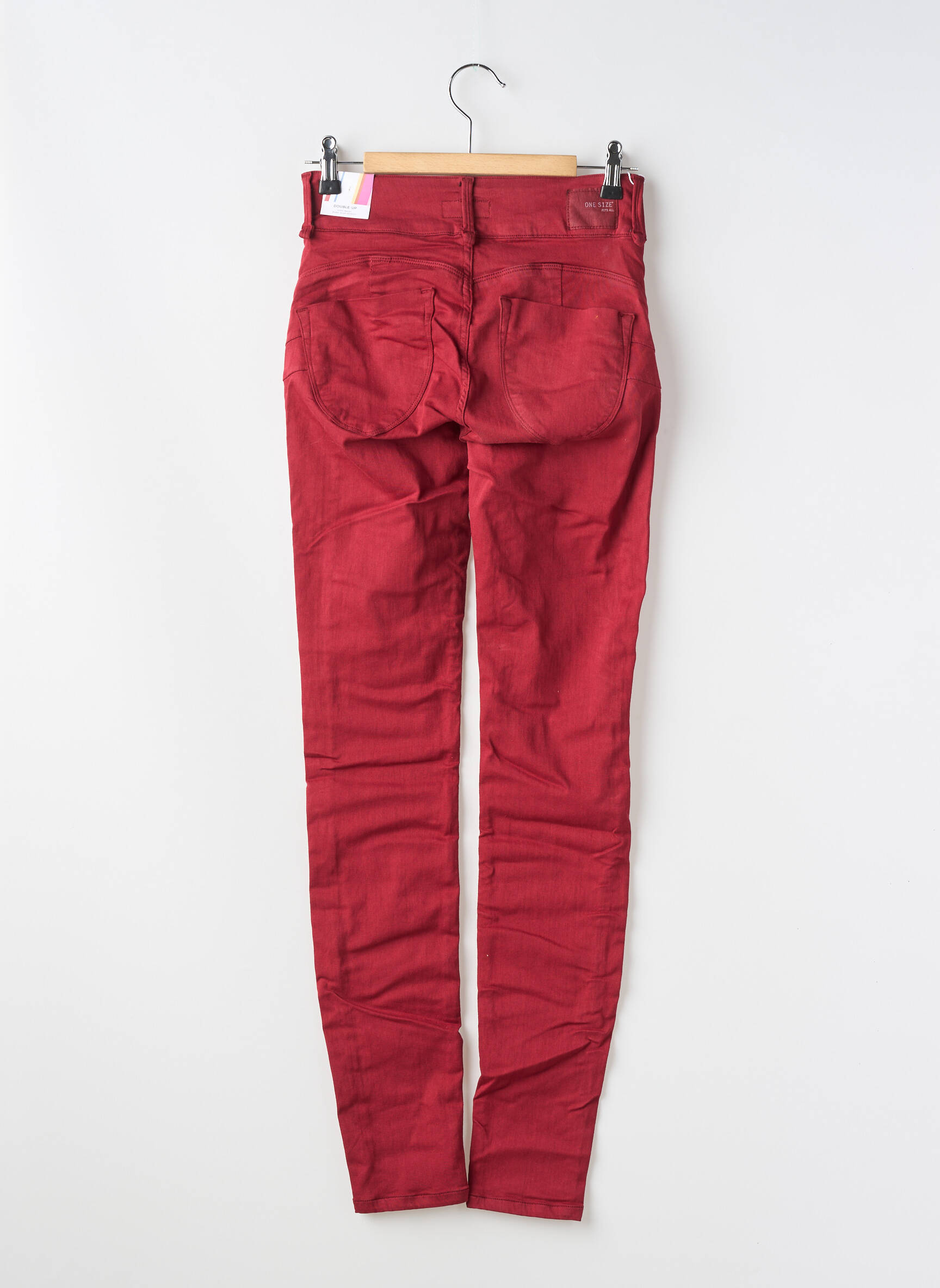 Pantalon slim skinny taille normale rouge ONE SIZE FILTS ALL femme