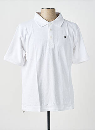 Polo coupe droite manches courtes blanc GWEN & BLACK homme