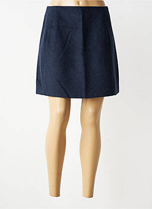 Jupe courte poches bleu PIECES femme