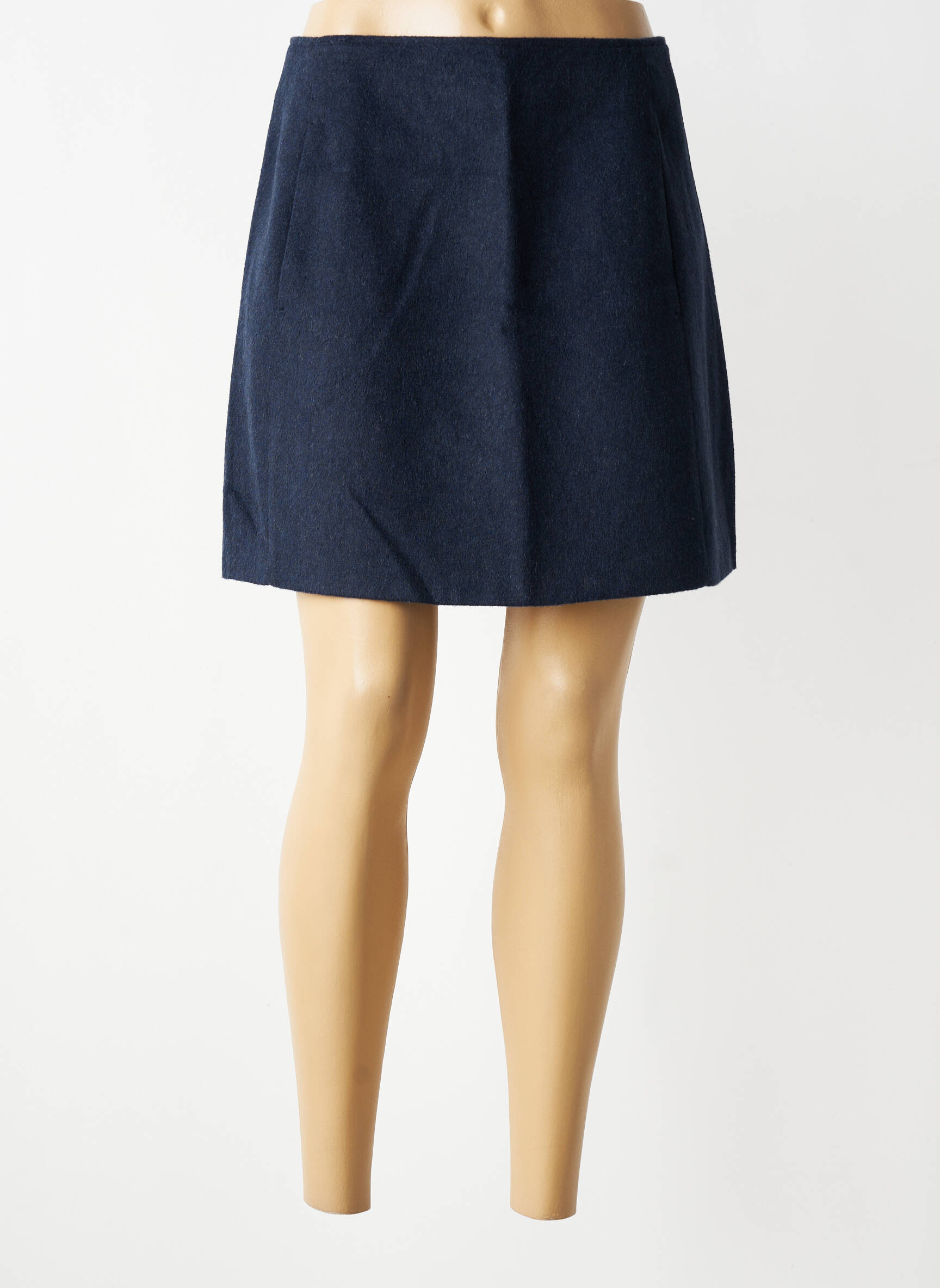 Jupe courte poches bleu PIECES femme