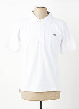 Polo coupe droite manches courtes blanc GWEN & BLACK homme