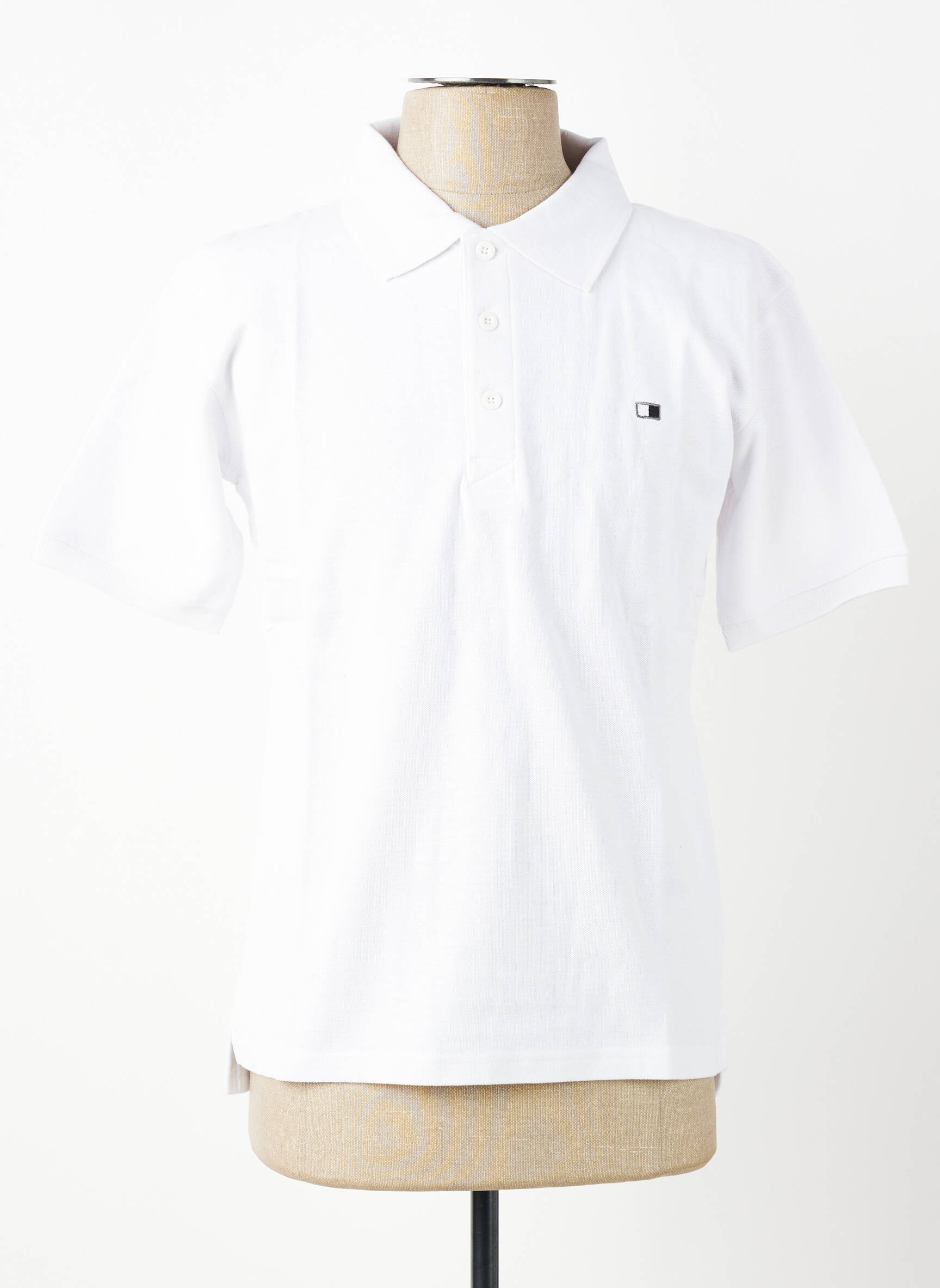 Polo coupe droite manches courtes blanc GWEN & BLACK homme