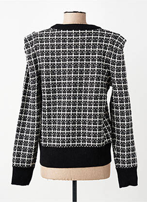 Pull tissage chiné manches longues noir LPB LES PETITES BOMBES  femme