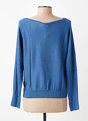 Pull stretch manches longues bleu ZILCH femme