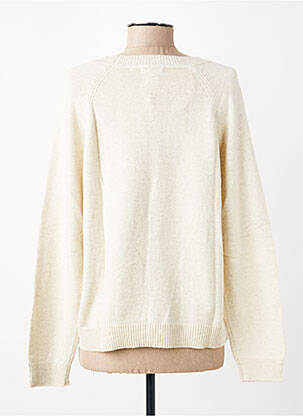 Pull coupe droite manches longues beige YERSE femme