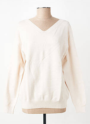Pull coupe droite manches longues beige ZILCH femme
