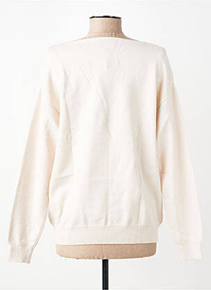 Pull coupe droite manches longues beige ZILCH femme