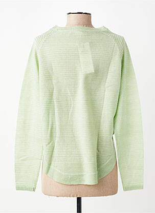 Pull col rond manches longues vert ONLY femme