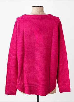 Pull col rond manches longues rose ONLY femme