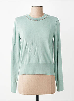 Pull coupe cintrée manches longues vert TIFFOSI femme