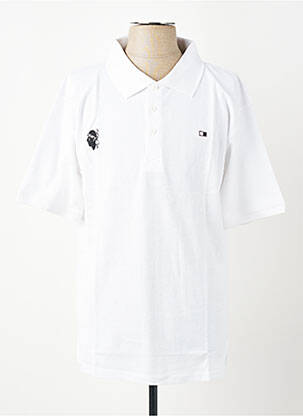 Polo coupe droite manches courtes blanc GWEN & BLACK homme