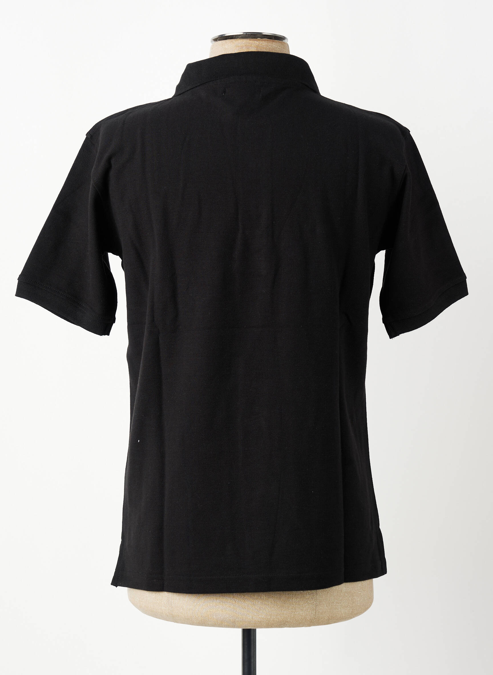Polo coupe droite manches courtes noir GWEN & BLACK homme
