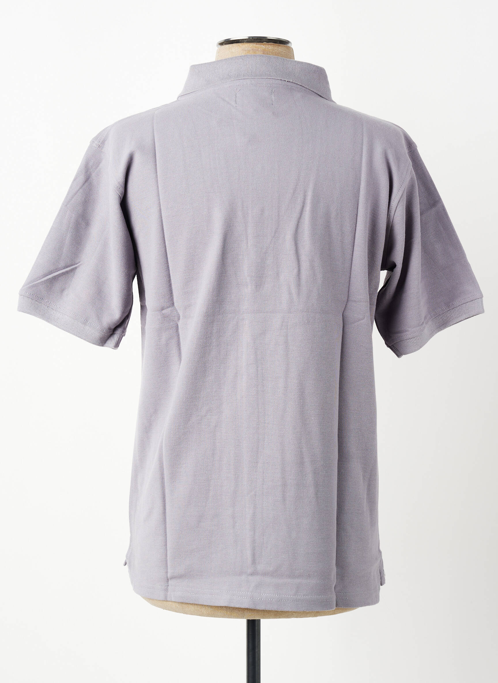 Polo coupe droite manches courtes gris GWEN & BLACK homme