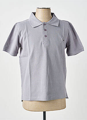 Polo coupe droite manches courtes gris GWEN & BLACK homme