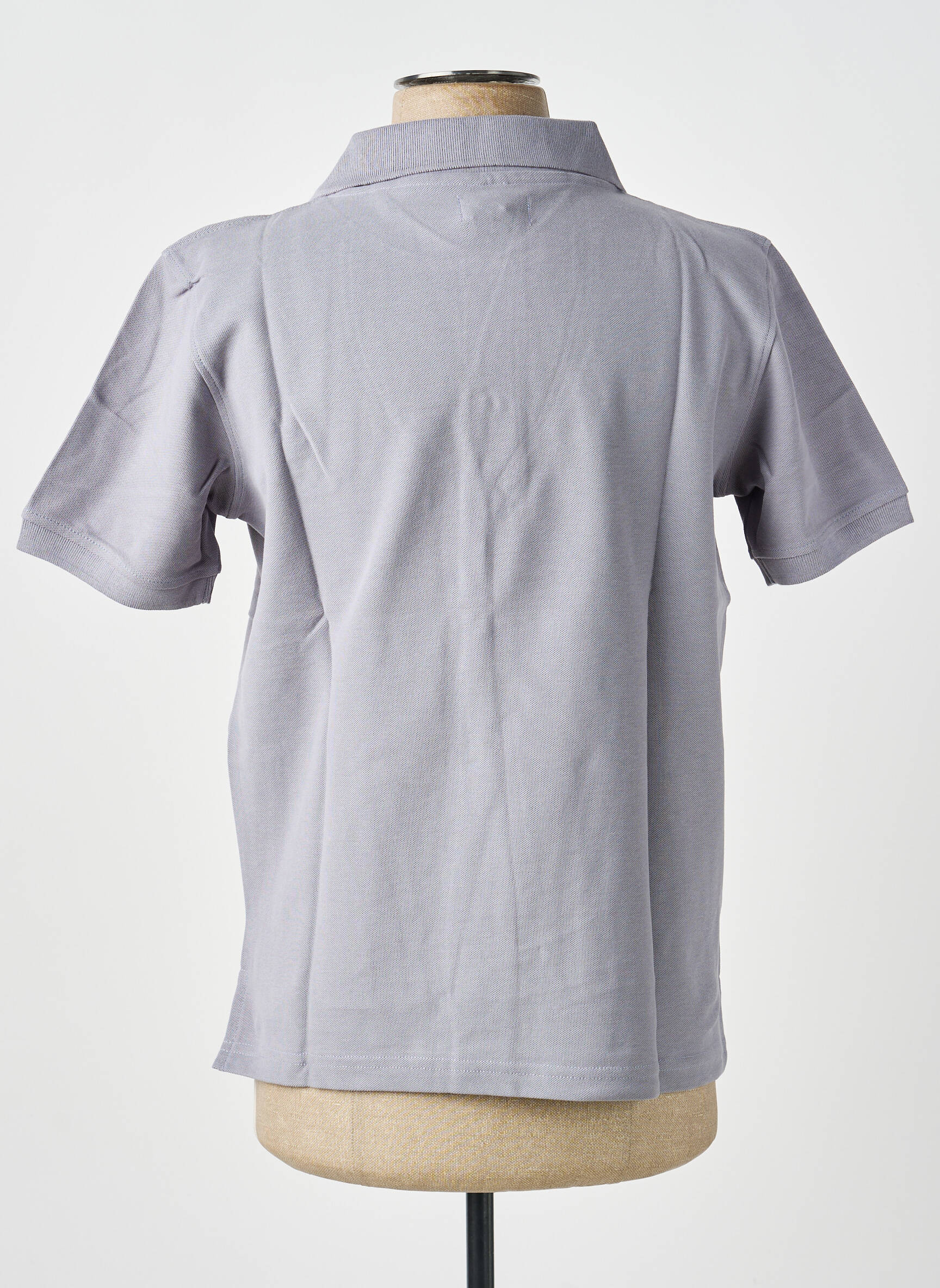Polo coupe droite manches courtes gris GWEN & BLACK homme
