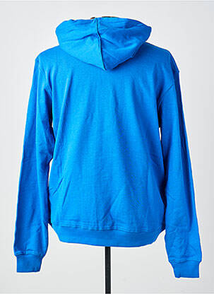 Sweat-shirt à capuche poches manches longues bleu GWEN & BLACK homme
