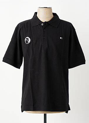 Polo coupe droite manches courtes noir GWEN & BLACK homme