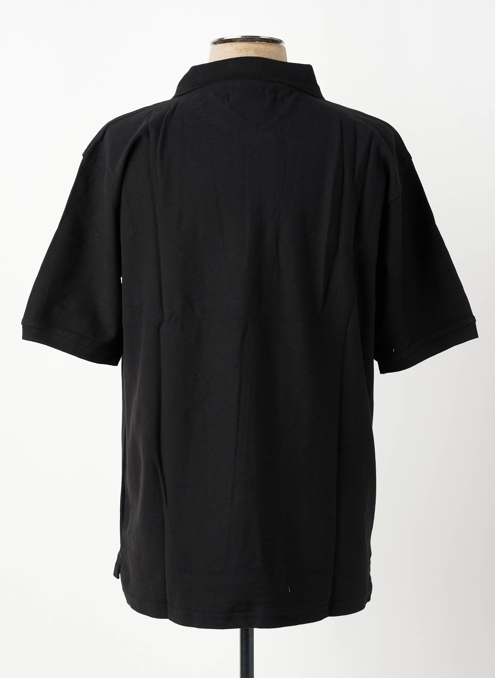 Polo coupe droite manches courtes noir GWEN & BLACK homme