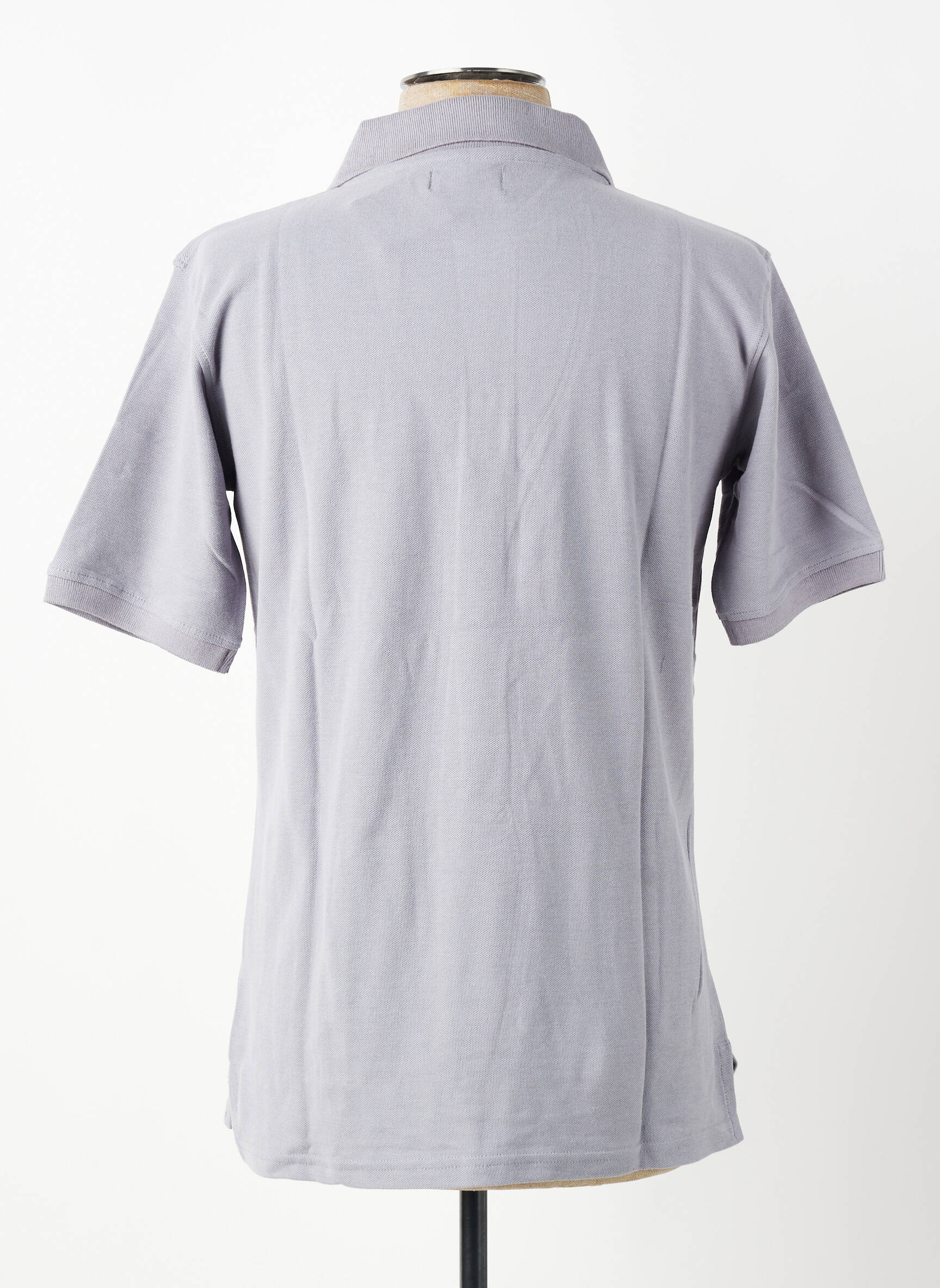 Polo coupe droite manches courtes gris GWEN & BLACK homme