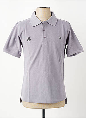 Polo coupe droite manches courtes gris GWEN & BLACK homme