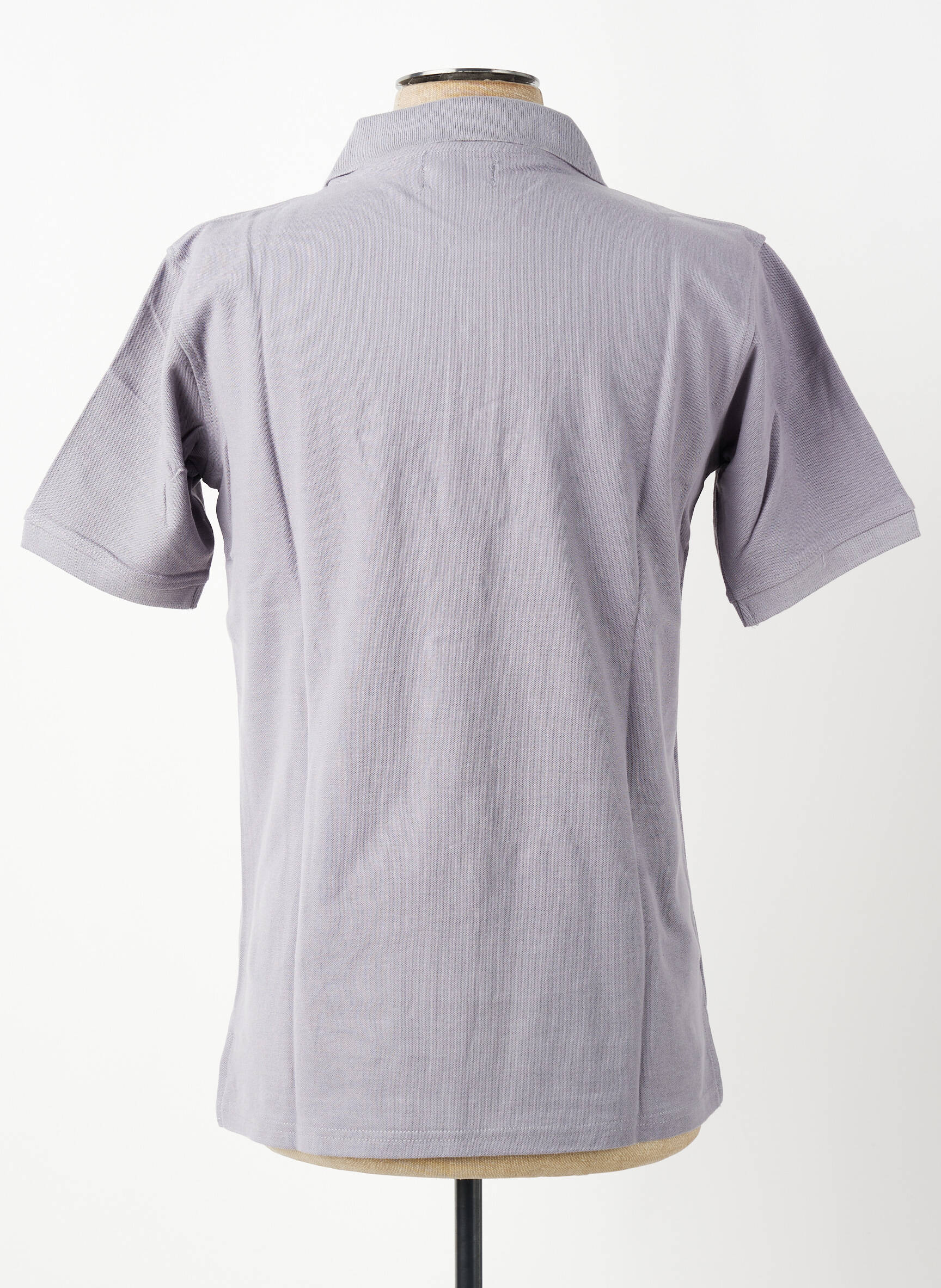Polo coupe droite manches courtes gris GWEN & BLACK homme