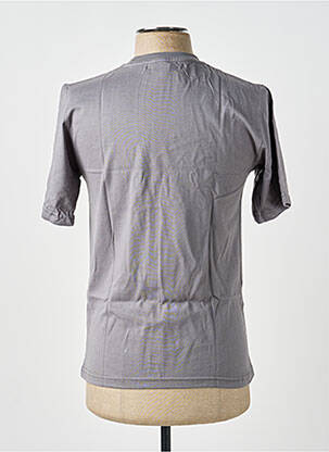 T-shirt broderie manches courtes gris GWEN & BLACK homme
