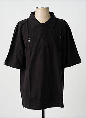 Polo coupe droite manches courtes noir GWEN & BLACK homme