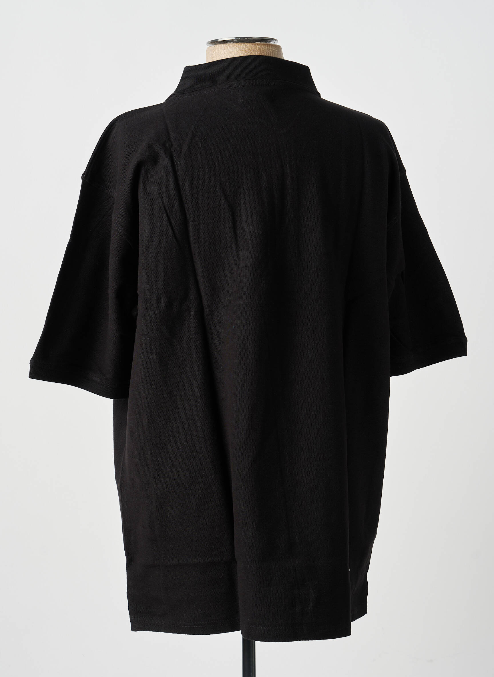 Polo coupe droite manches courtes noir GWEN & BLACK homme