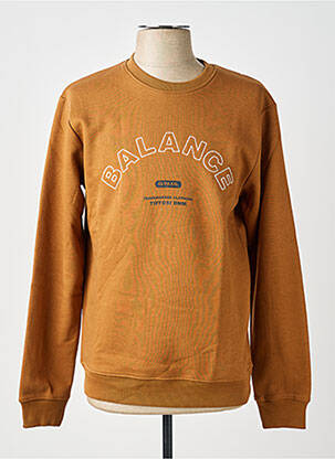 Sweat-shirt stretch manches longues marron TIFFOSI homme