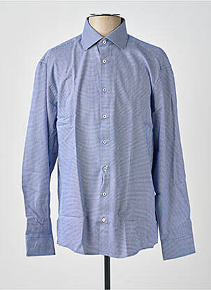Chemise manches longues coupe cintrée bleu REDMOND homme