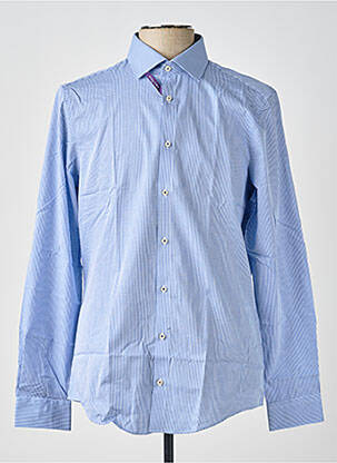 Chemise manches longues coupe cintrée bleu REDMOND homme