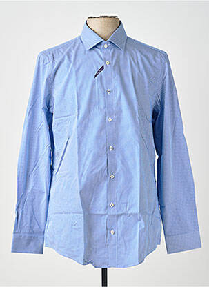 Chemise manches longues coupe cintrée bleu REDMOND homme