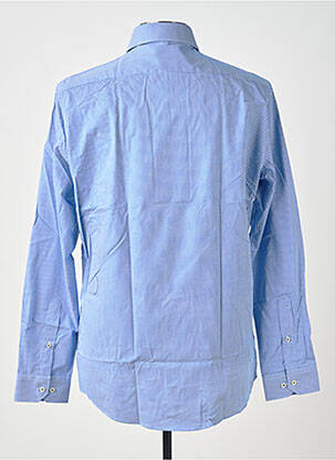 Chemise manches longues coupe cintrée bleu REDMOND homme