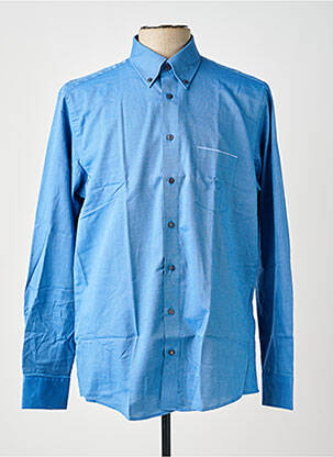 Chemise manches longues poches bleu REDMOND homme