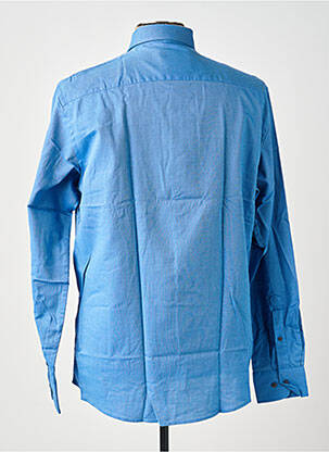 Chemise manches longues poches bleu REDMOND homme