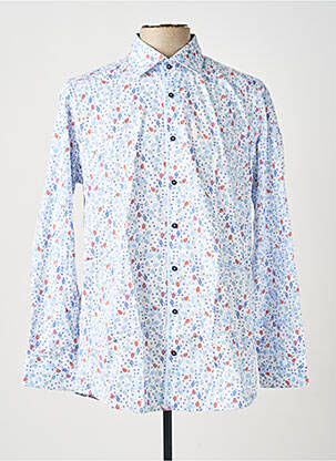 Chemise manches longues imprimé fantaisie bleu REDMOND homme