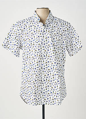 Chemise manches courtes imprimé tie and dye bleu CARLOS CORDOBA homme