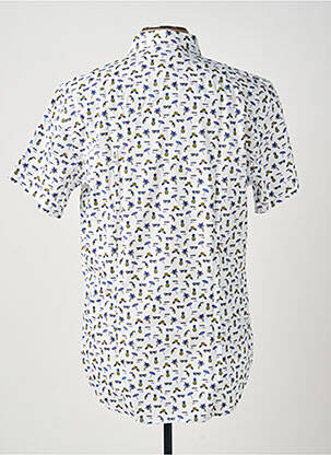 Chemise manches courtes imprimé tie and dye bleu CARLOS CORDOBA homme