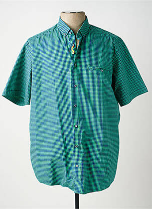 Chemise manches courtes poches vert REDMOND homme