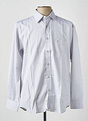 Chemise manches longues imprimé rayures gris ARMORIAL homme