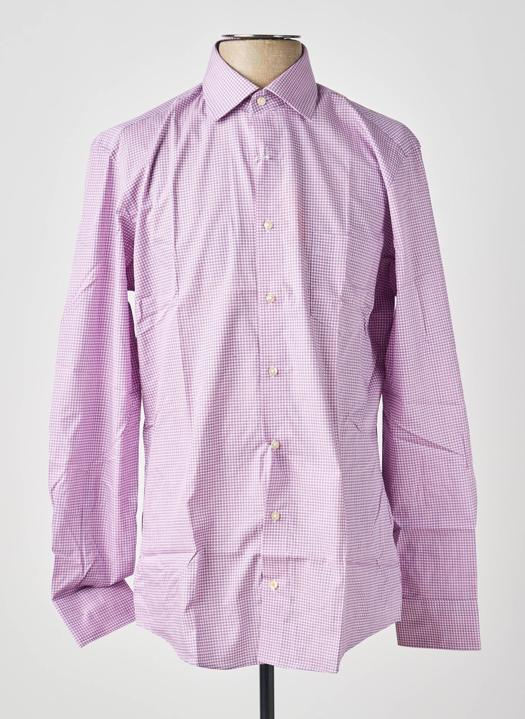 Chemise manches longues poches violet REDMOND homme