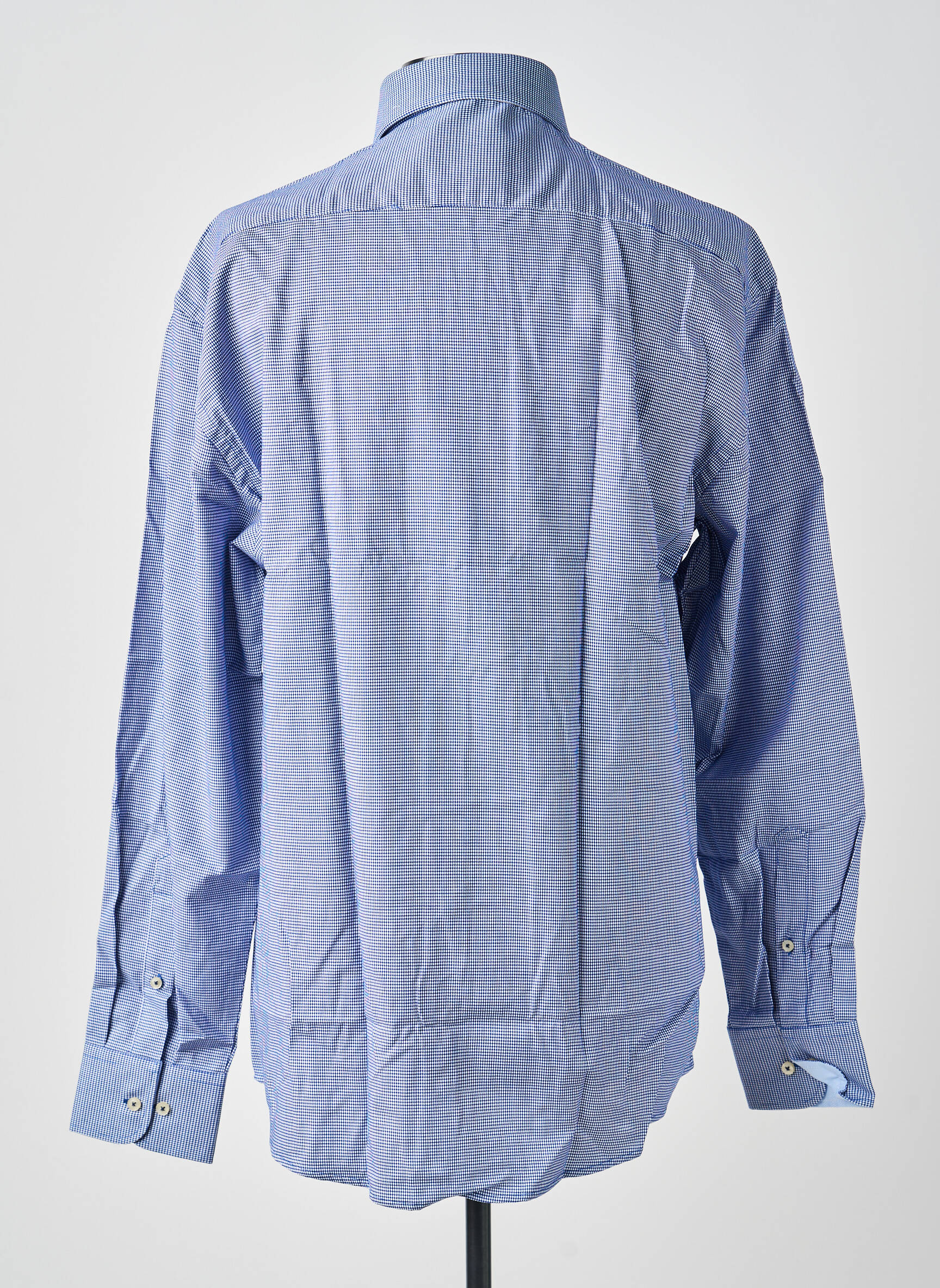 Chemise manches longues coupe cintrée bleu REDMOND homme