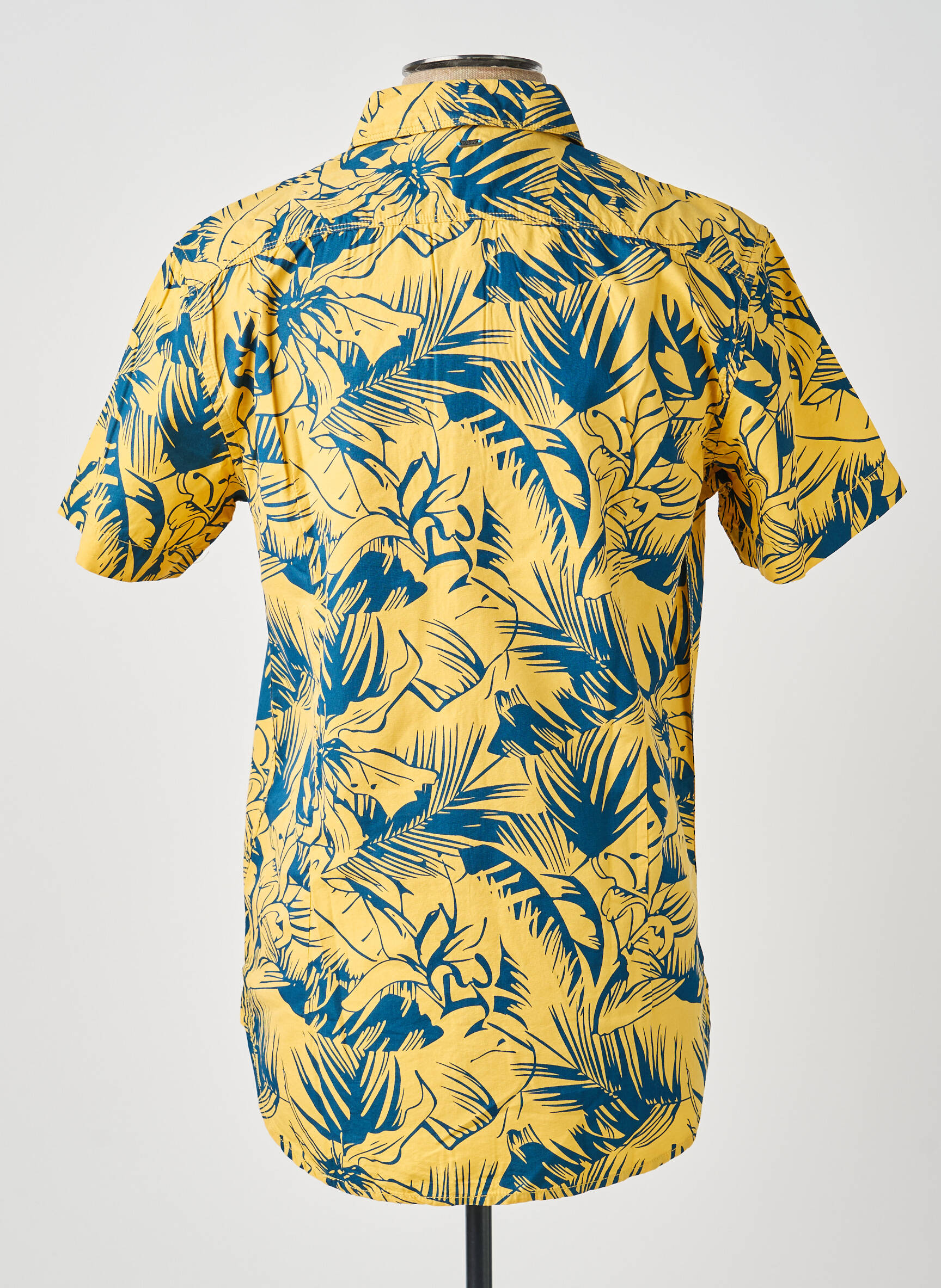 Chemise manches courtes poches jaune PETROL INDUSTRIES homme